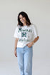 Hawaii Maddux Multimedia Semi-Cropped Oversized Band Tee