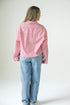 Oklahoma Logo Patch Striped Cropped Button Up