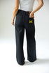 Michigan Alpha Bling Denim Wide Leg Jeans
