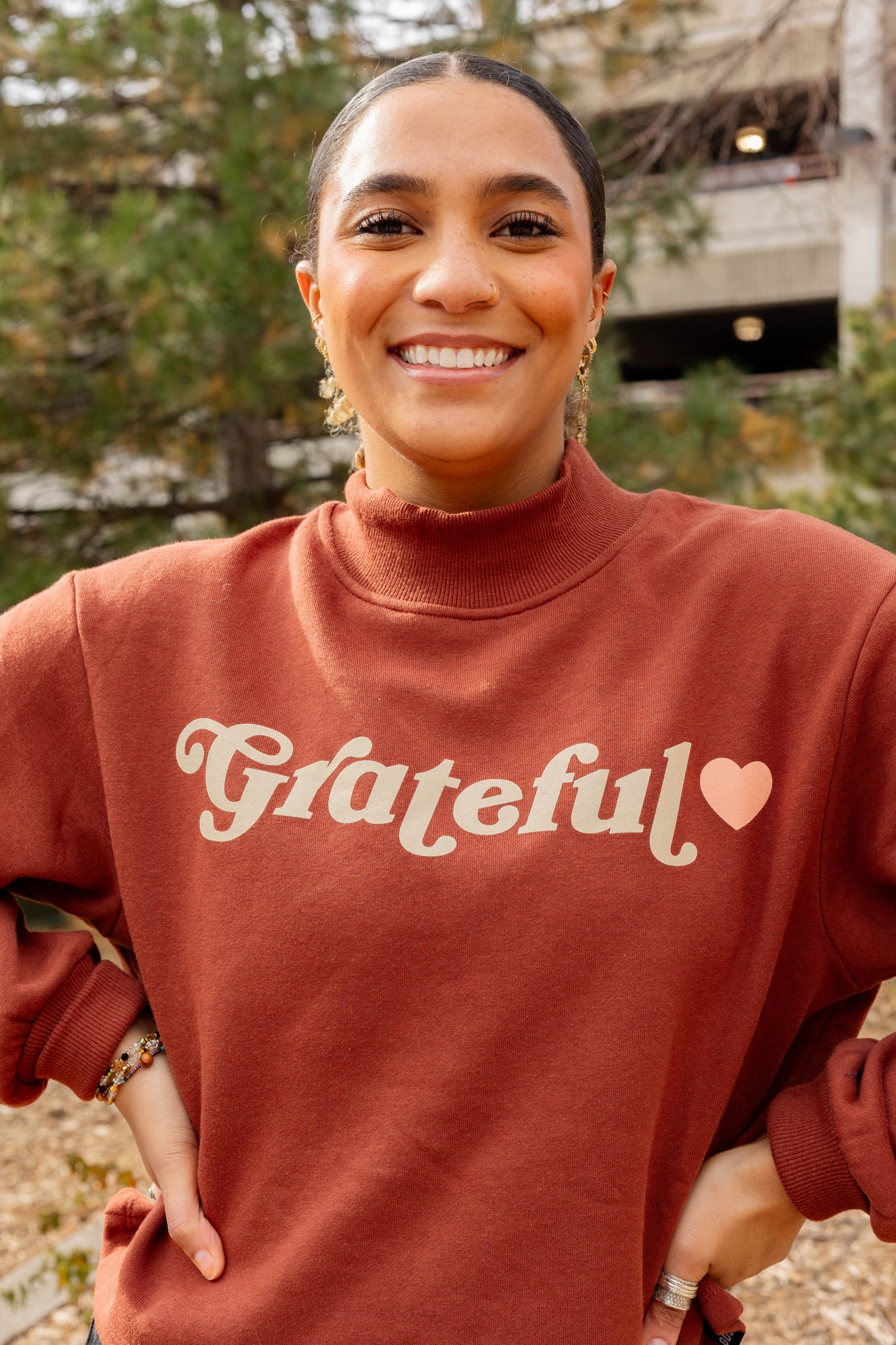 Grateful Cropped Mockneck