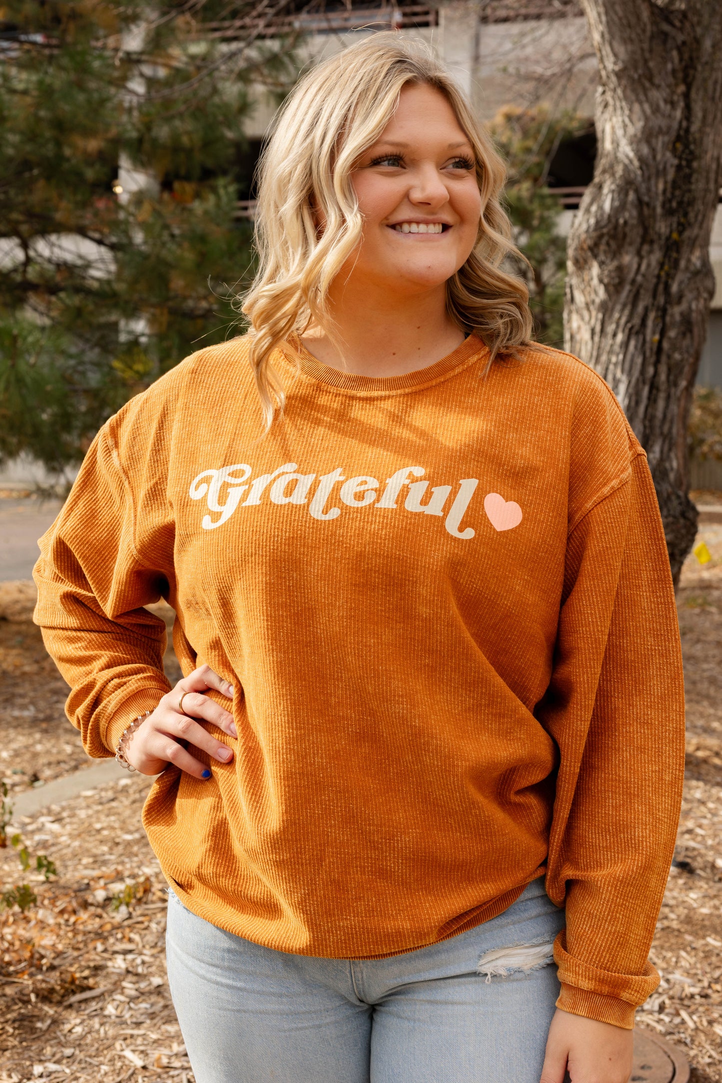 Grateful Corded Crewneck