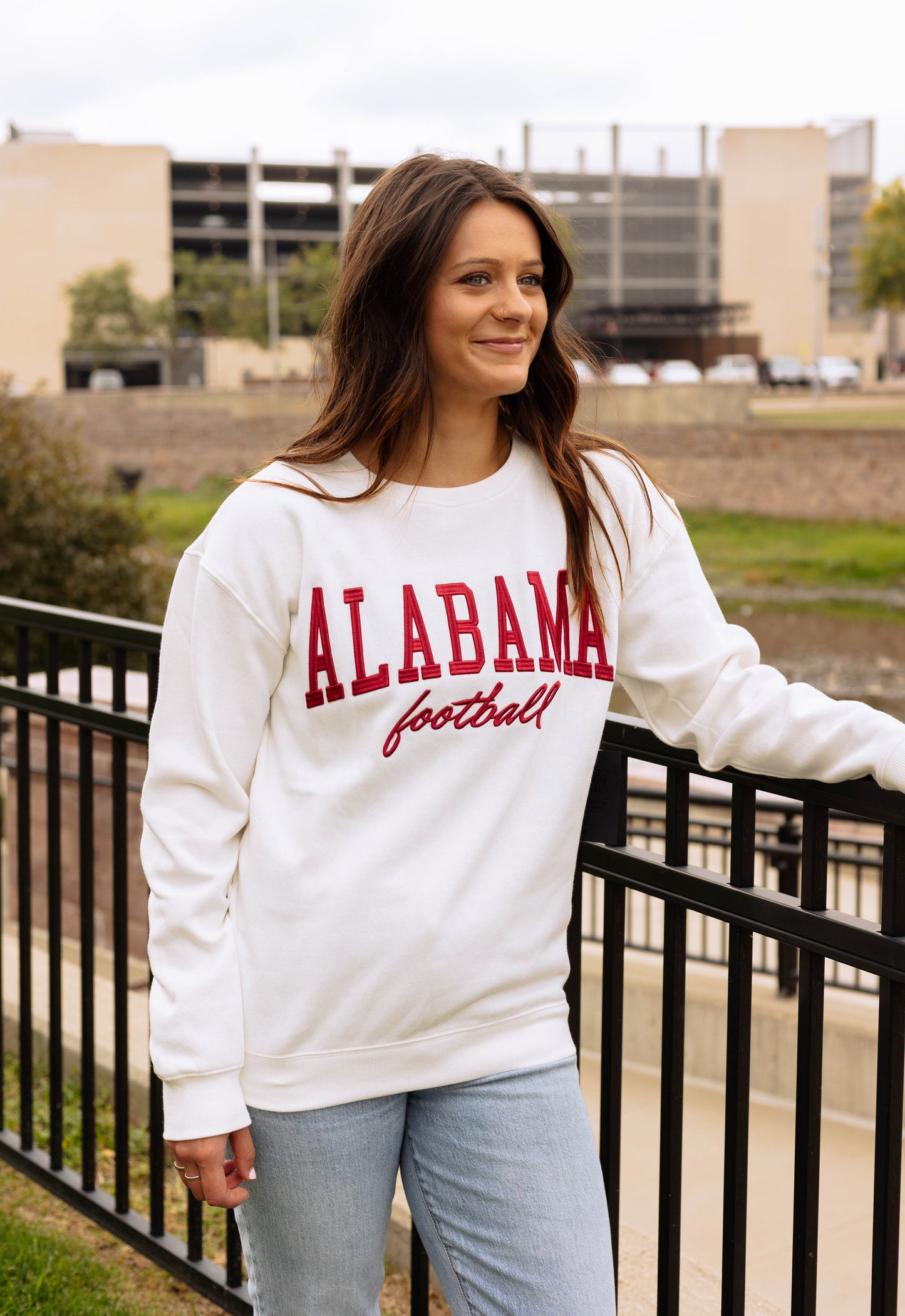 Alabama Tebow Raised Fleece Crew