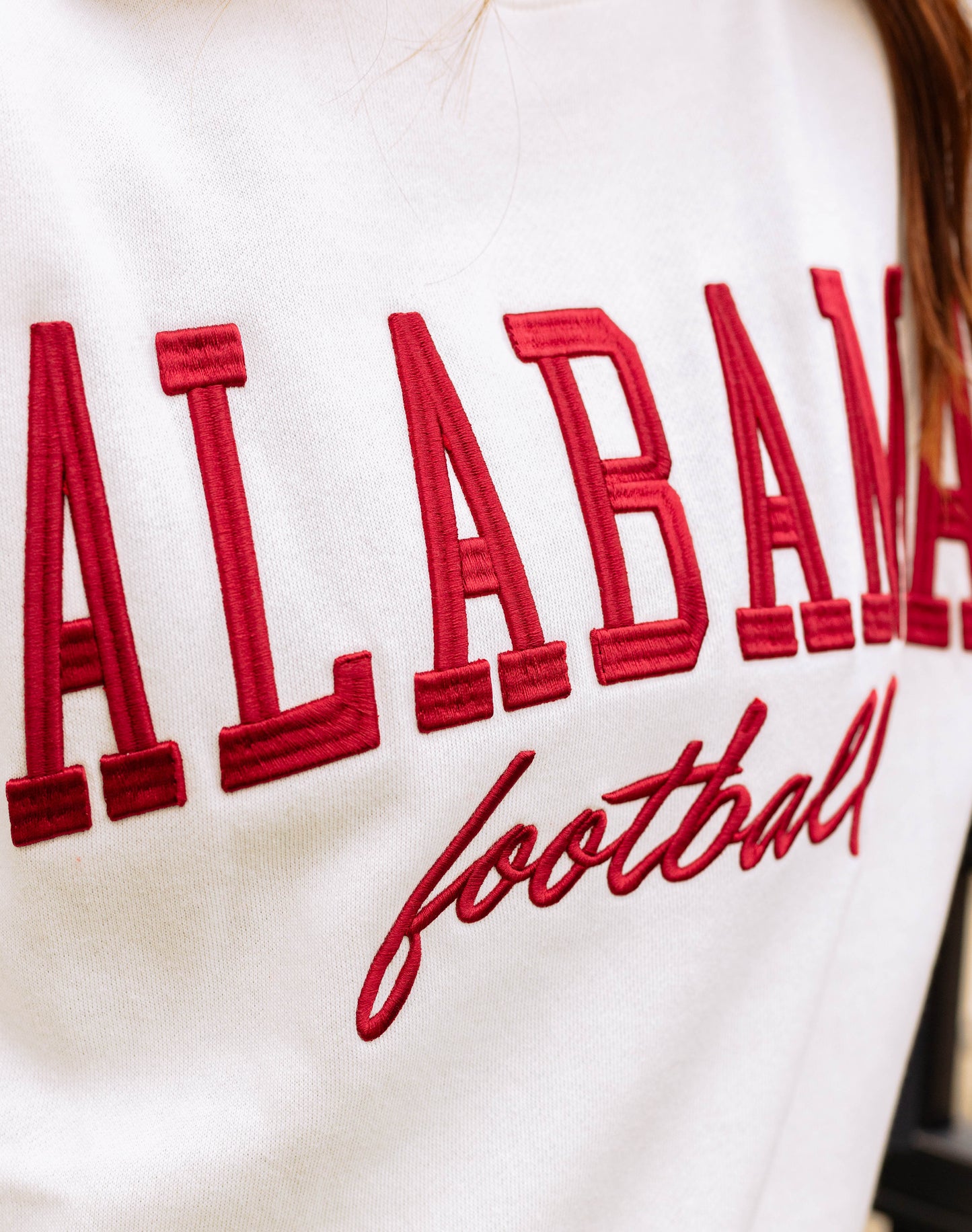 Alabama Tebow Raised Fleece Crew
