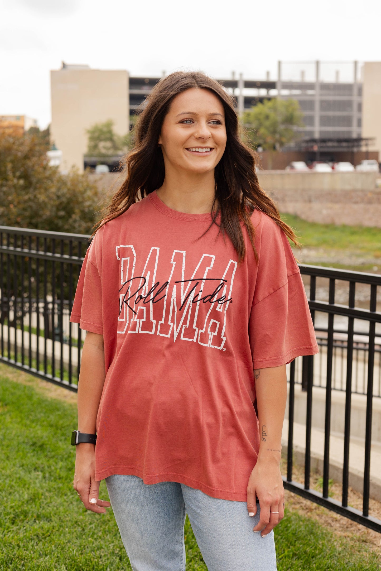 Alabama Owens Oversized Crimson Band T-shirt