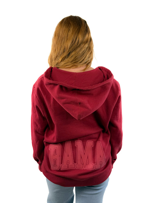 Alabama Tonal Puff Full Zip Hoodie