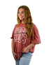 Arkansas Owens Outline Oversized Band Tee