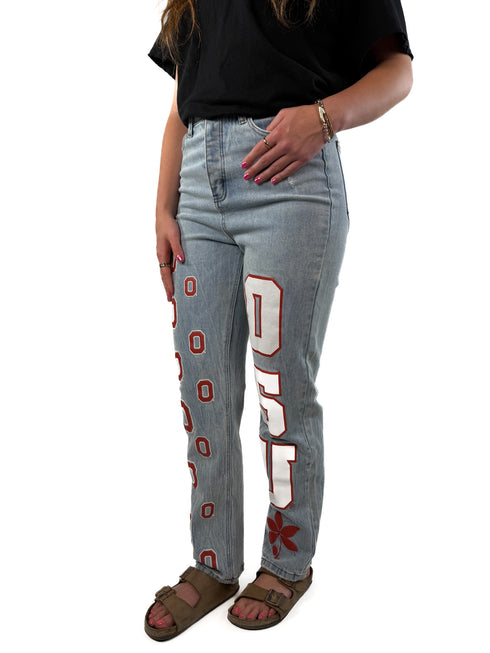 Ohio State Ritz Repeat Denim Jean Bottoms
