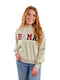 Alabama Texas Embroidery Mock Neck Cuffed