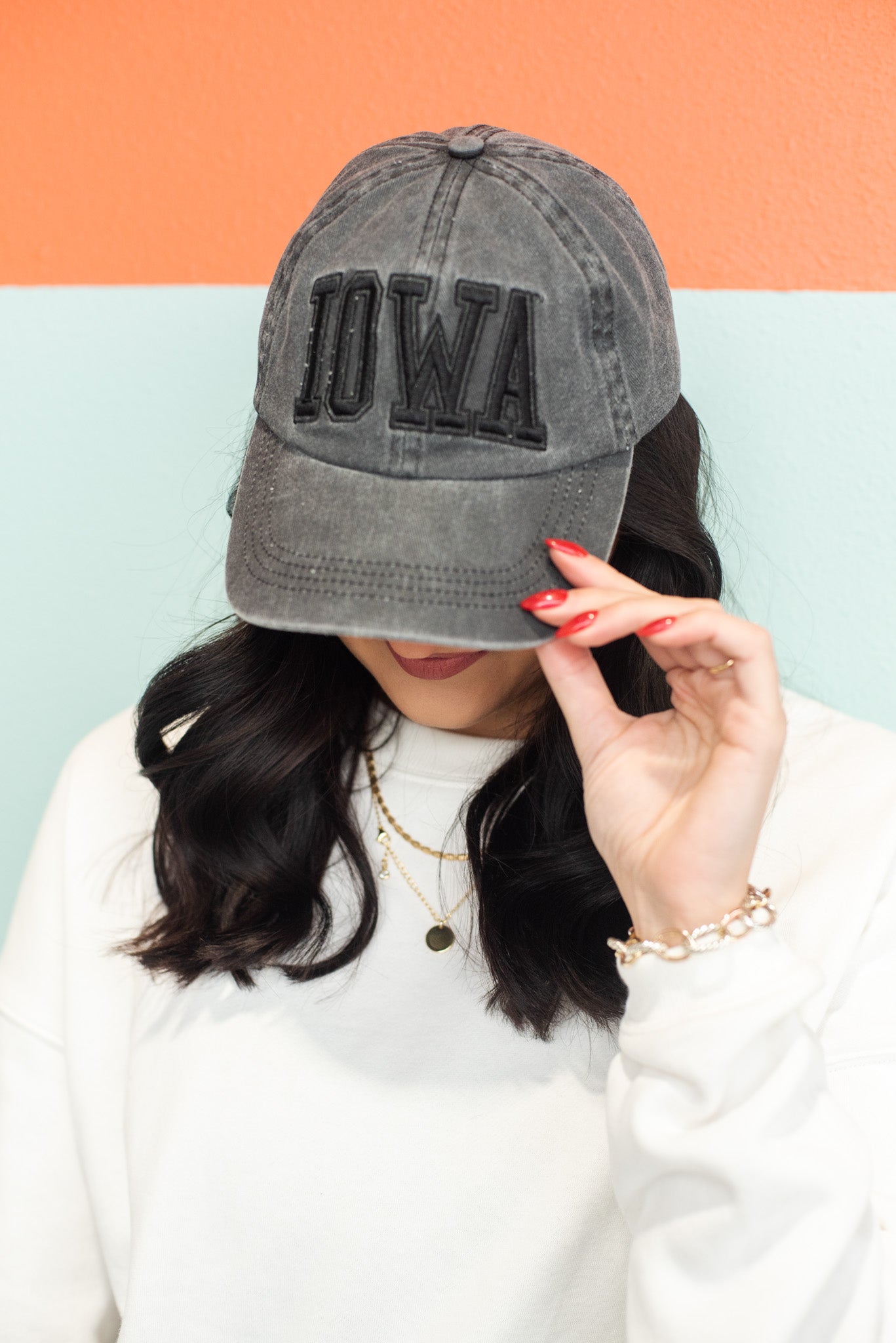 Iowa Tonal Canvas Dad Hat