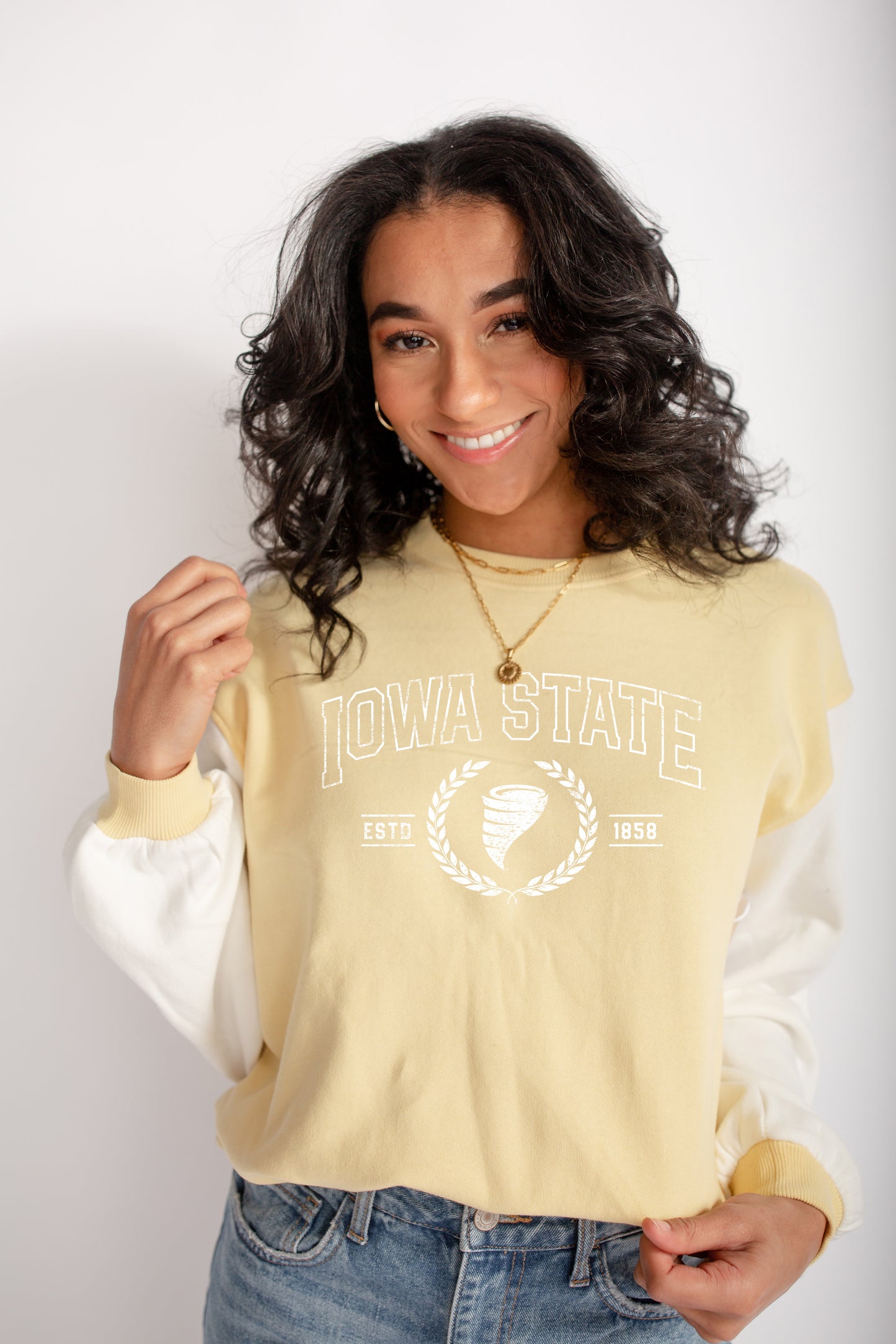 ISU Ivy League Colorblock Crew