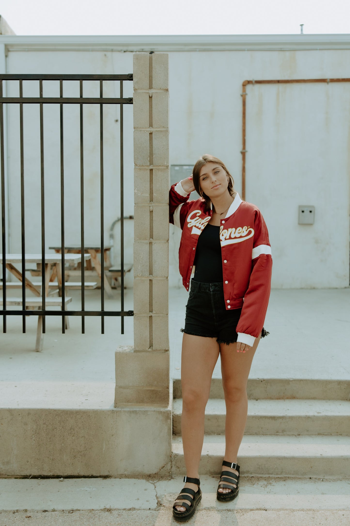 ISU Miles Swipe Satin Varsity Jacket