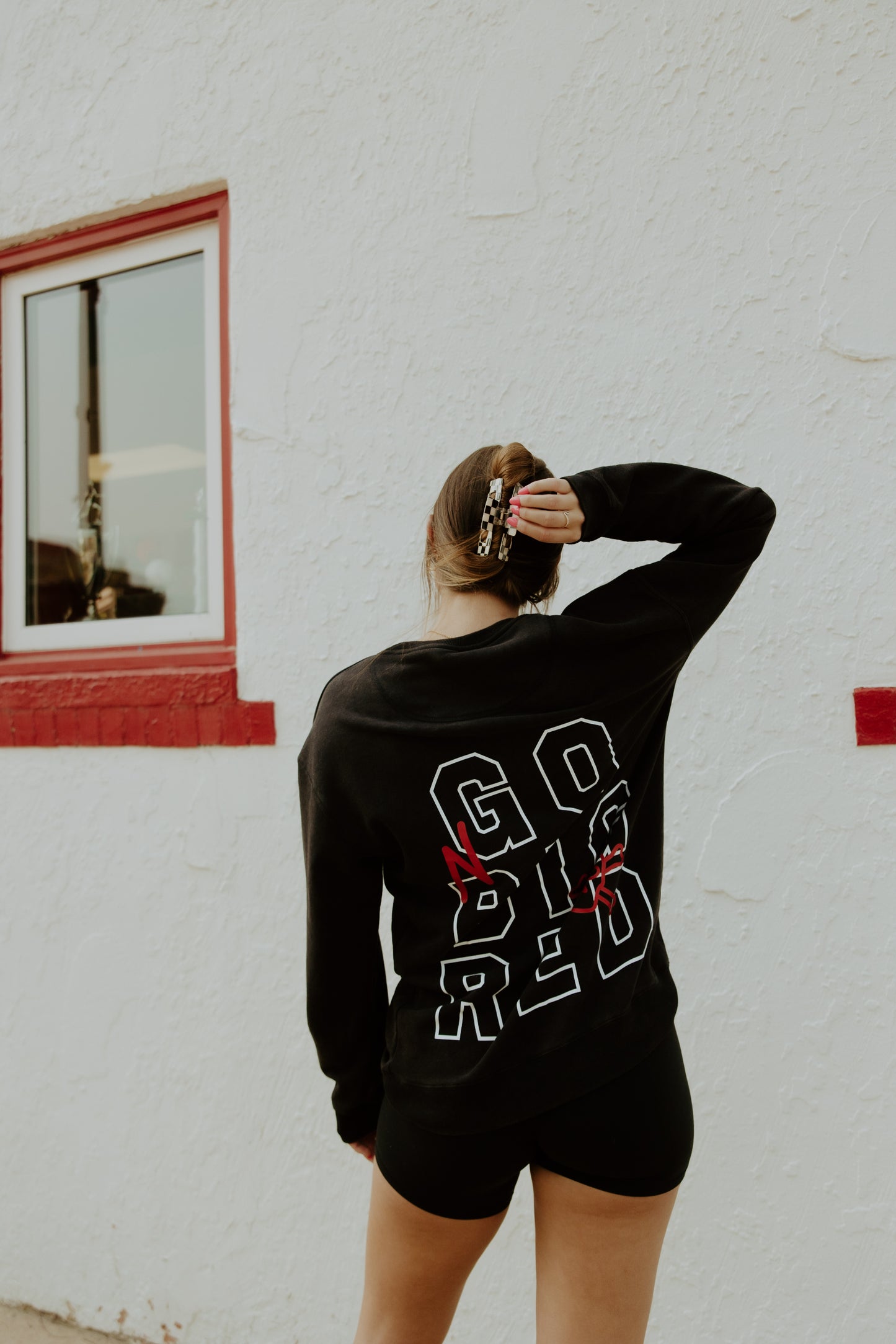 Nebraska Manning Multi Print Oversized Crew