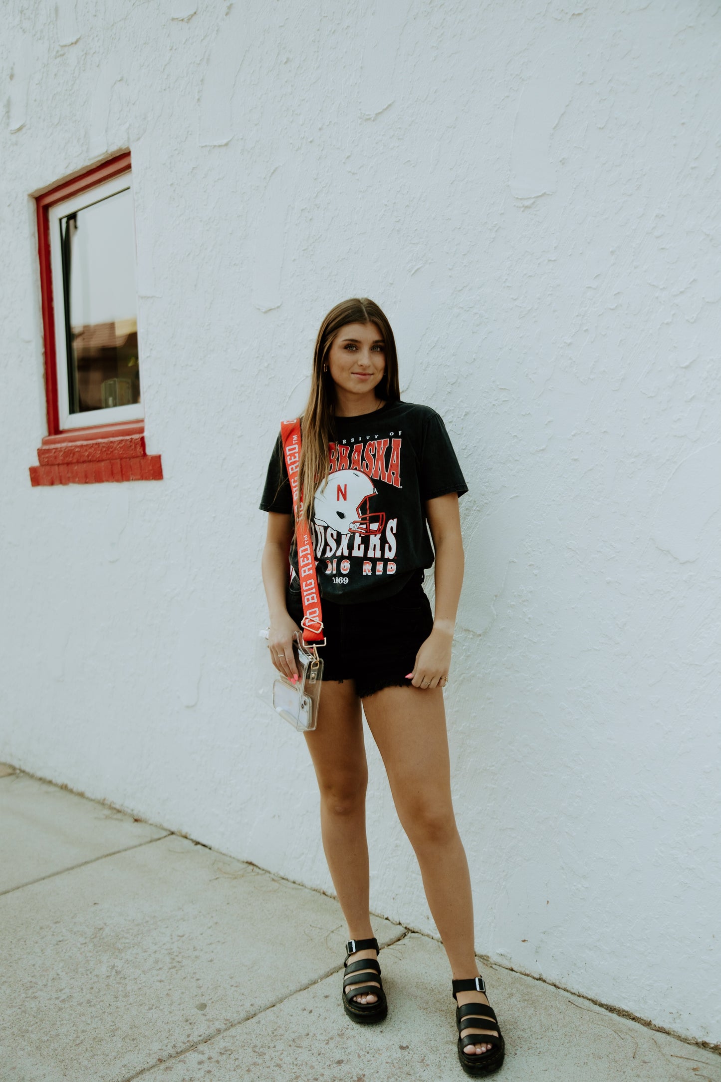 Nebraska Murray Hippie Helmet Black T-Shirt