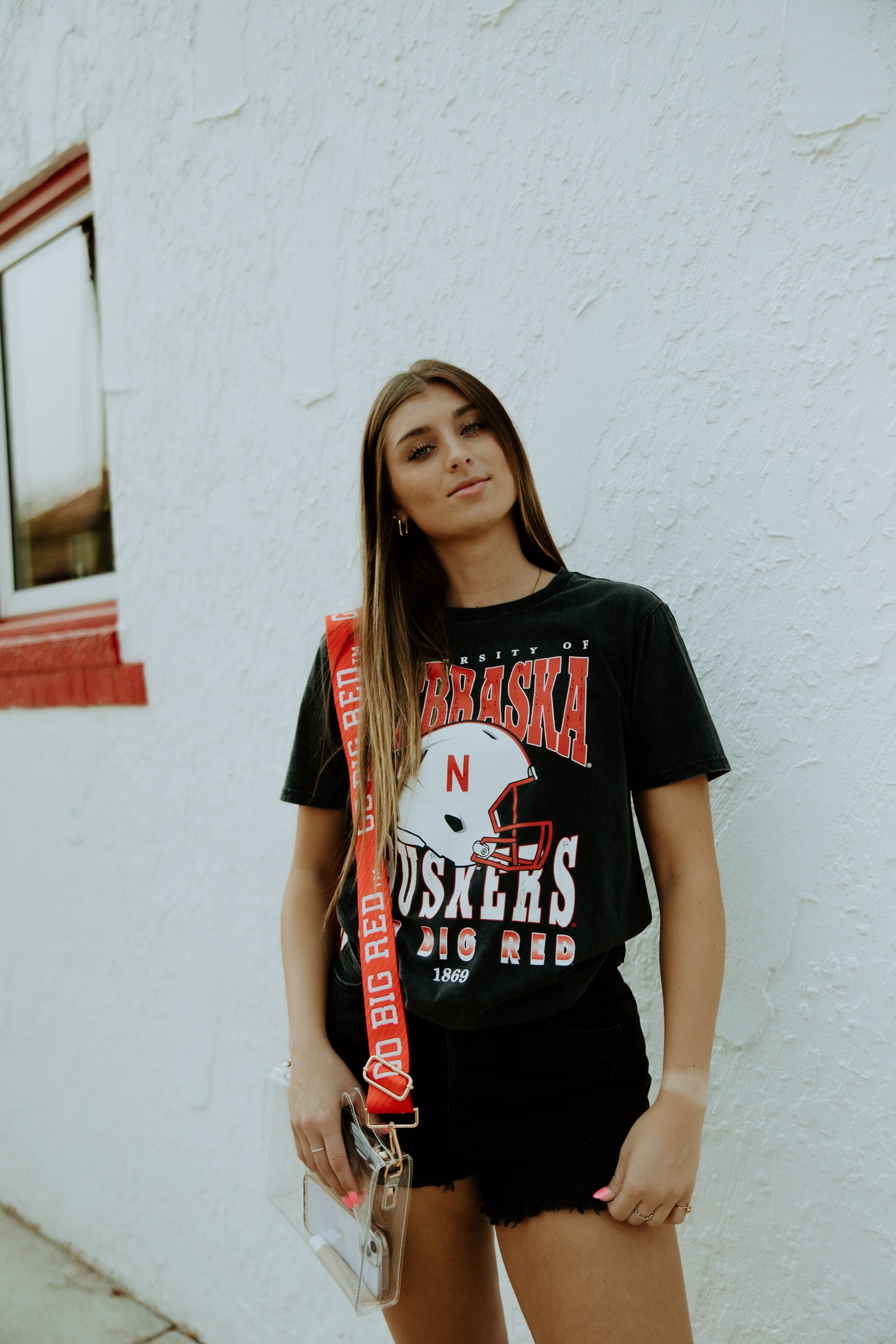 Nebraska Murray Hippie Helmet Black T-Shirt