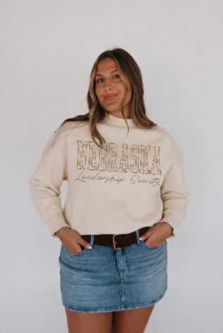 Nebraska Leadership Society Oversized Funnel Neck