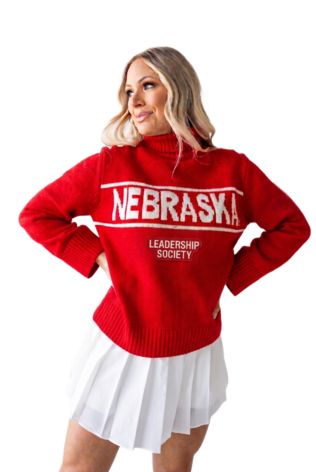Nebraska Leadership Society Railway Rolled Turtleneck Sweater
