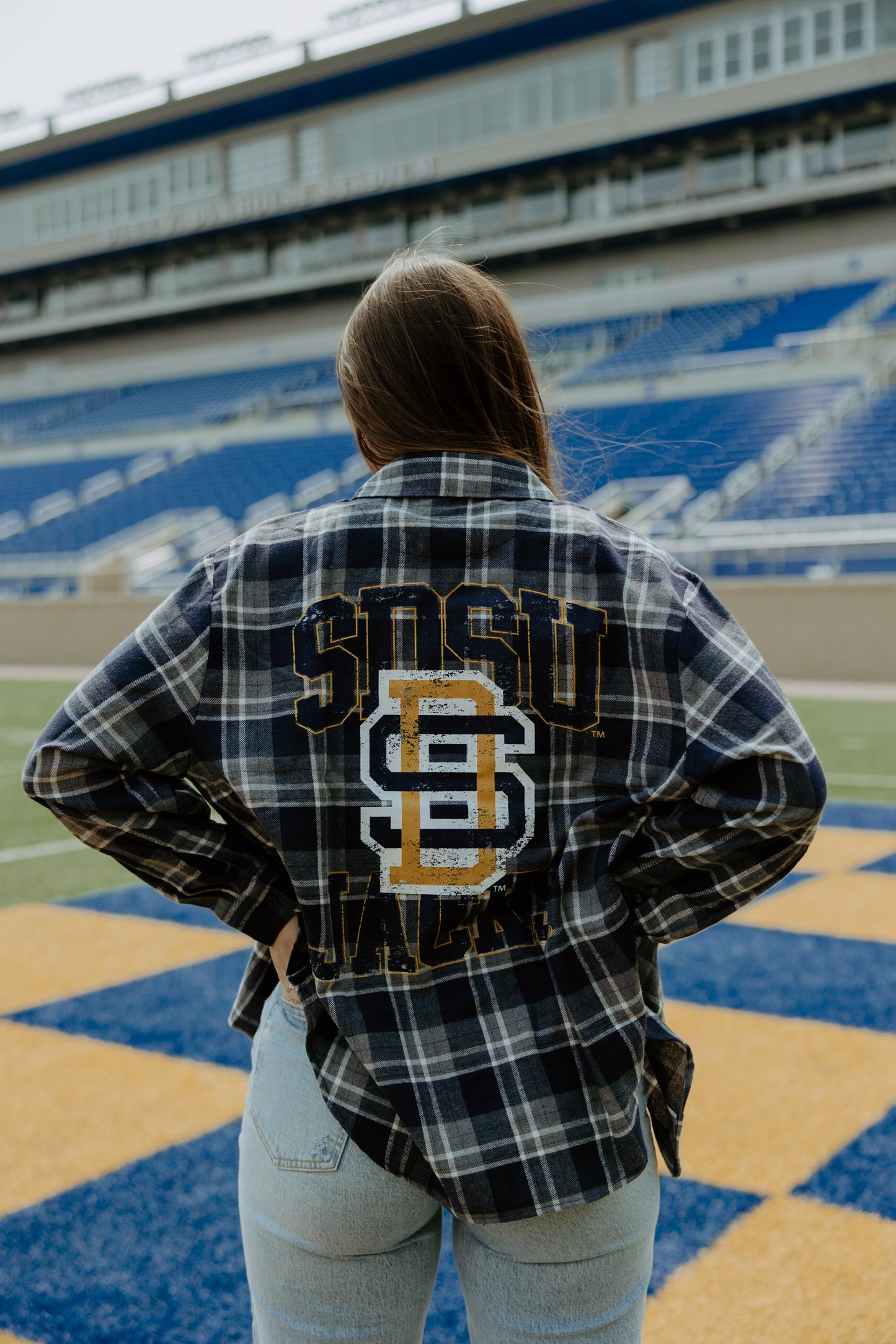 SDSU Meyers Varsity Oversized Plaid