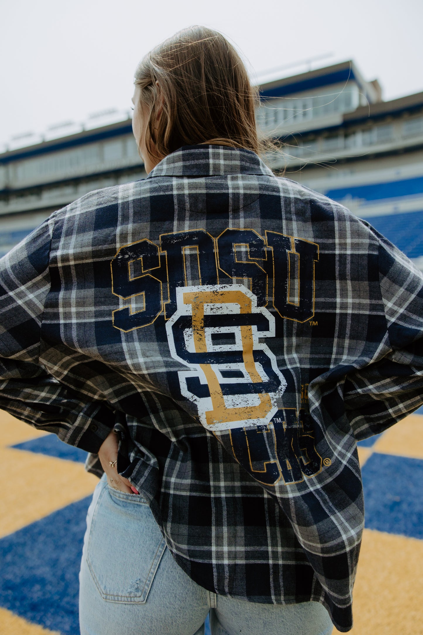 SDSU Meyers Varsity Oversized Plaid