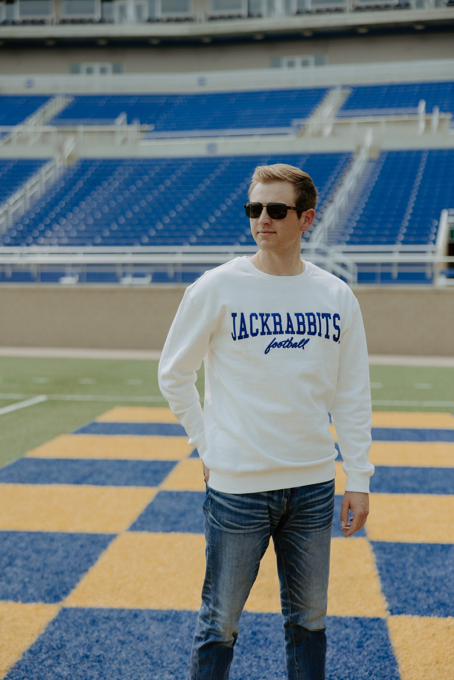 SDSU Tebow Raised Fleece Crew