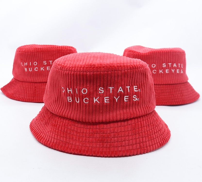 Ohio State Simple Embroidery Bucket Hat