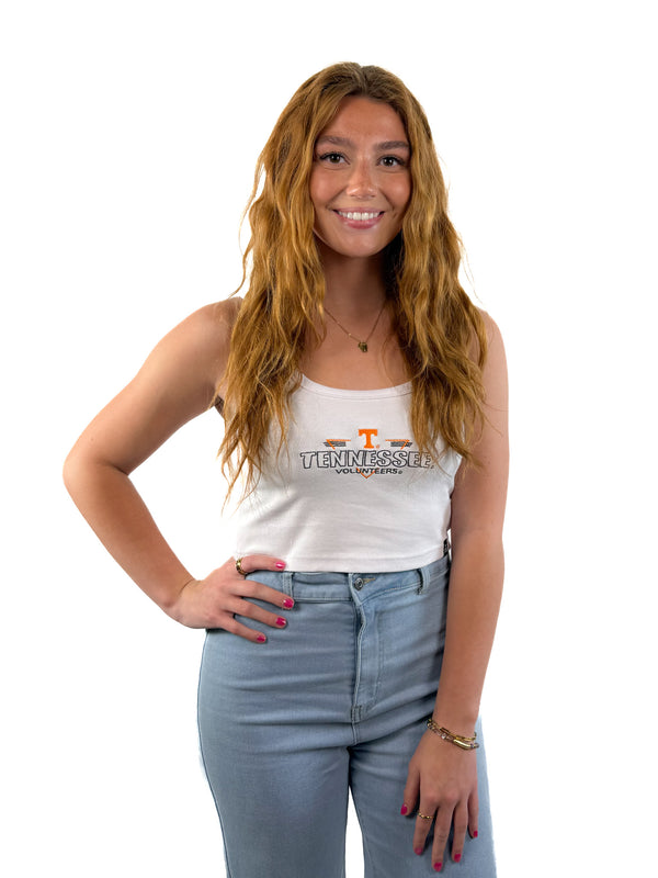 Tennessee Fitz Triangle Cropped Ribbed Tank