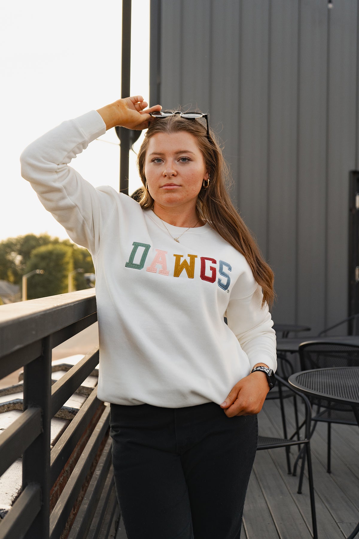 Mississippi State Texas Embroidery Fleece Crew