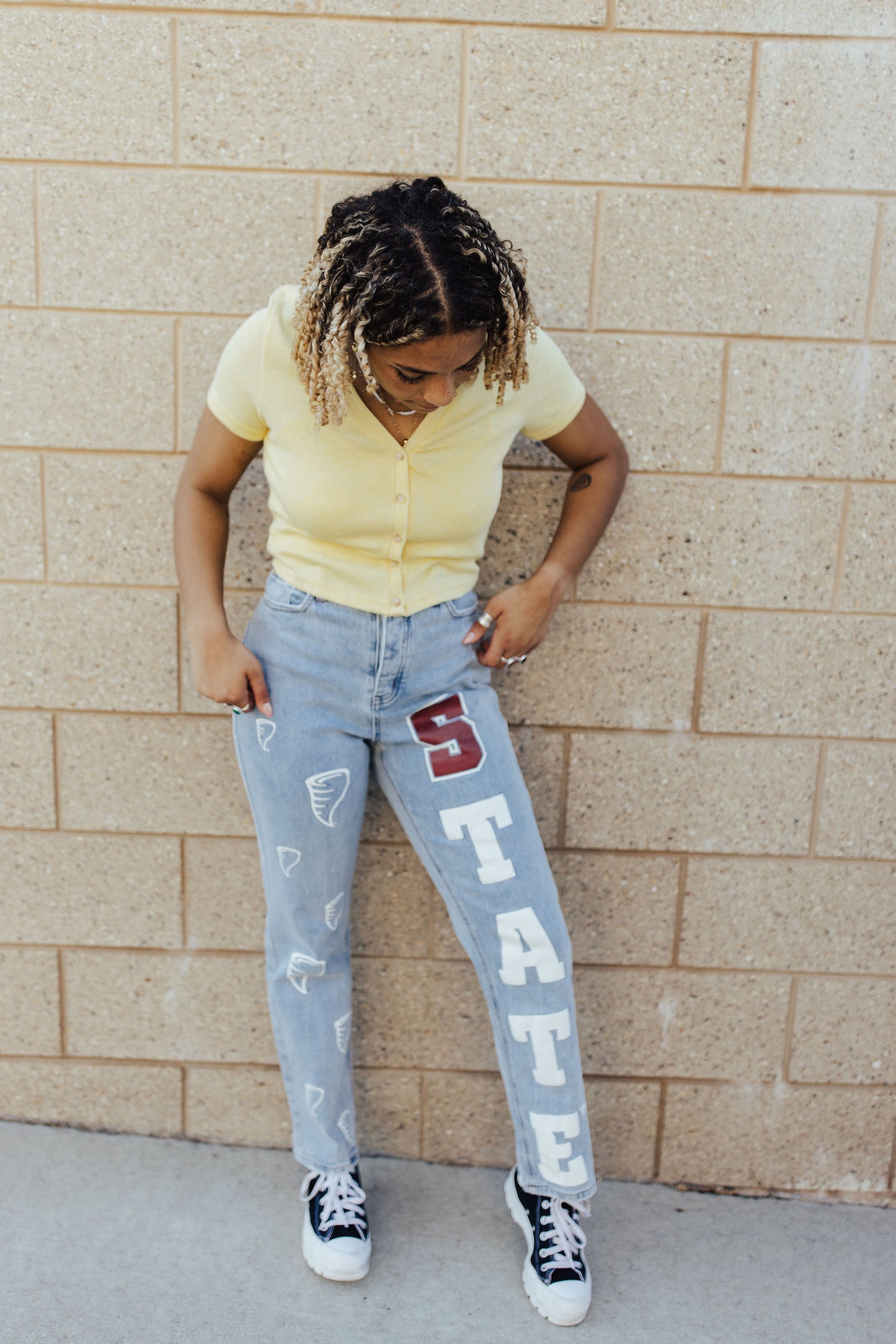 ISU Printed Denim Jeans