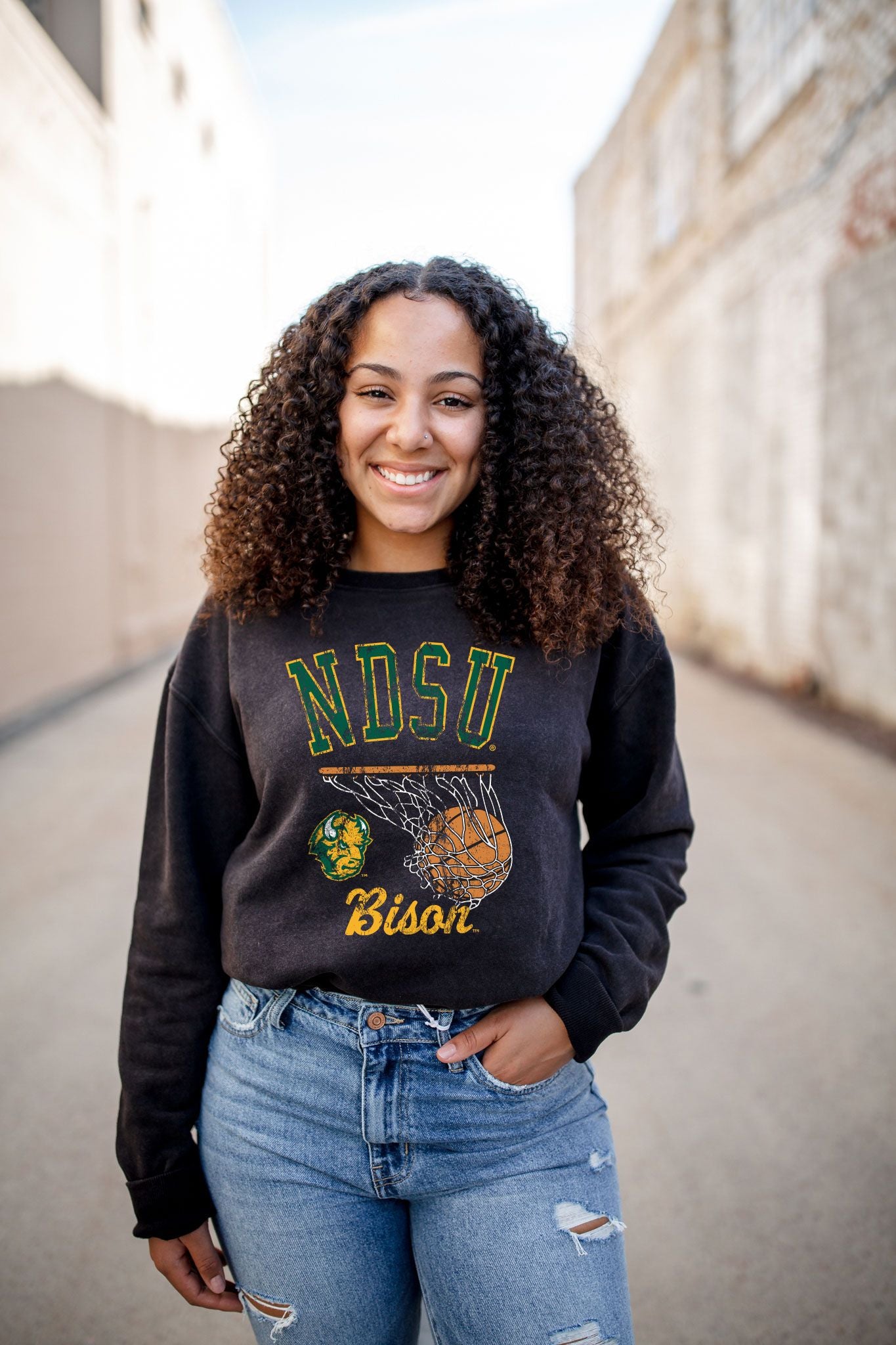 NDSU Swoosh Fleece Crew