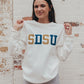 SDSU Texas Embroidery Fleece Crew