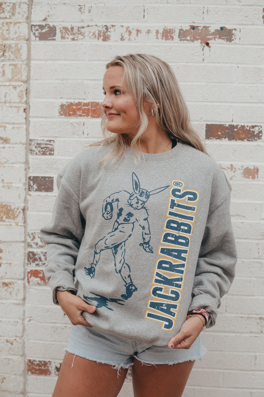 SDSU Gibbs Oversized Outline Fleece Crew