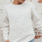 NDSU Carson Circle White Fleece Crew
