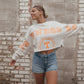 Tennessee Phipps Split Sleeve Cropped Crew