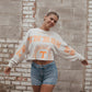 Tennessee Phipps Split Sleeve Cropped Crew