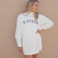 Kansas State Velvet Elvis Oversized Mockneck