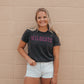 Kansas State Rhodes Rhinestone Cuffed T-Shirt