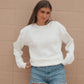 Iowa Lawrence Leather Letters Fleece Crew