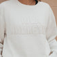 Iowa Lawrence Leather Letters Fleece Crew
