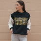 Iowa Owens Oversized Color Block Crew