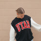 Utah Varsity Puff Colorblock Crew