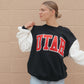Utah Varsity Puff Colorblock Crew