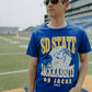 SDSU Murray Hippie Helmet Royal T-shirt