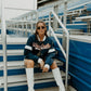 Auburn Miles Swipe Satin Varsity Jacket