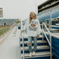Auburn Wynn Star Sleeve Oversized Crew