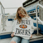 Auburn Wynn Star Sleeve Oversized Crew