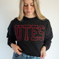 Utah Oversized Outline Cropped Crew