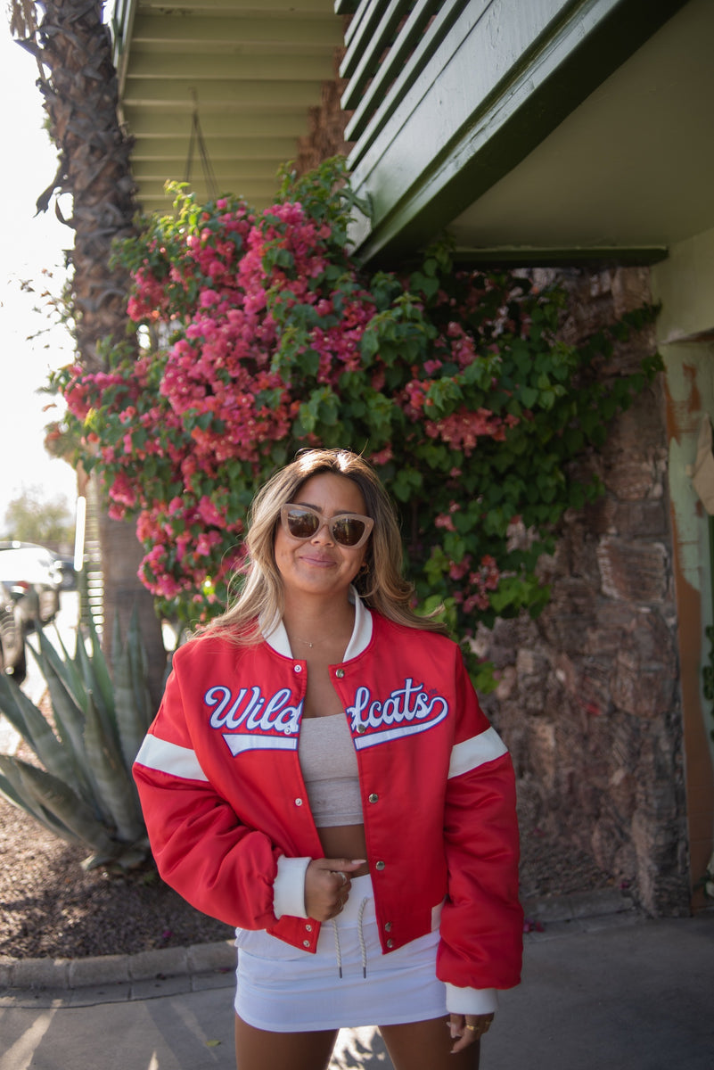 Arizona Miles Swipe Varsity Jacket Gameday Social Apparel Co.