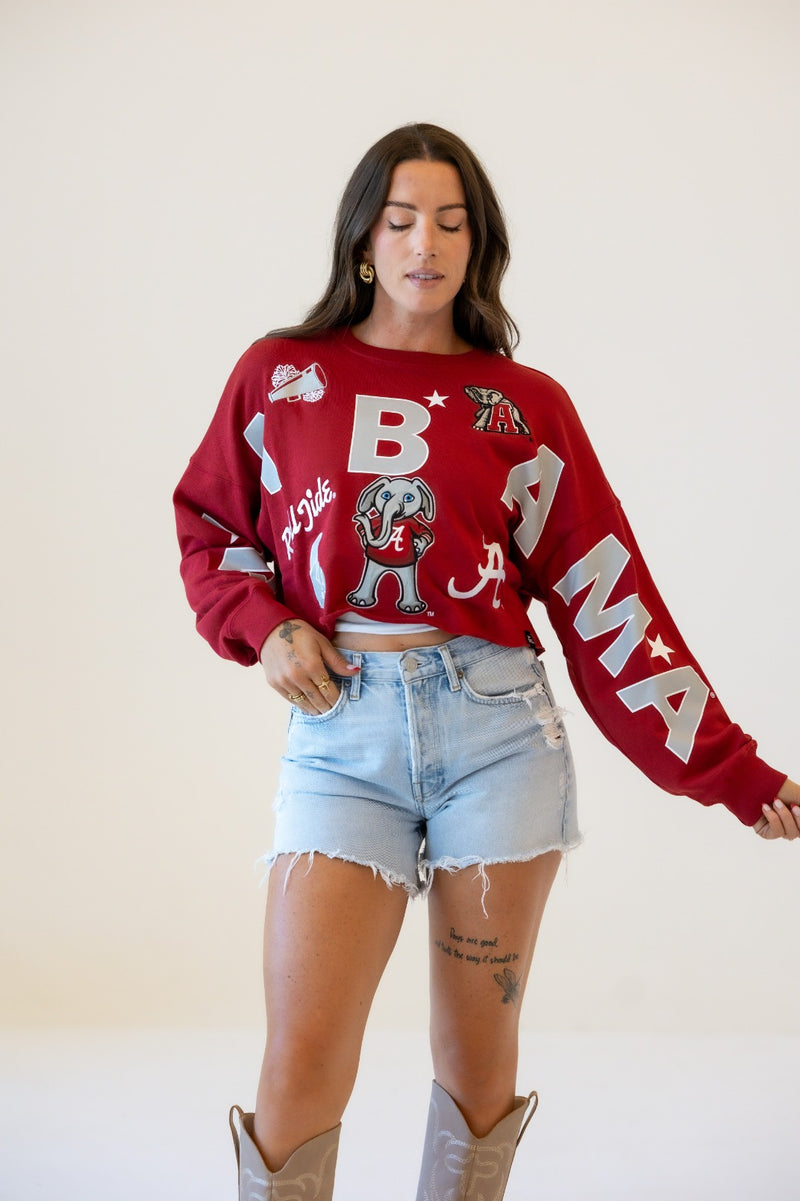 Alabama Patched Up Cropped Longsleeve