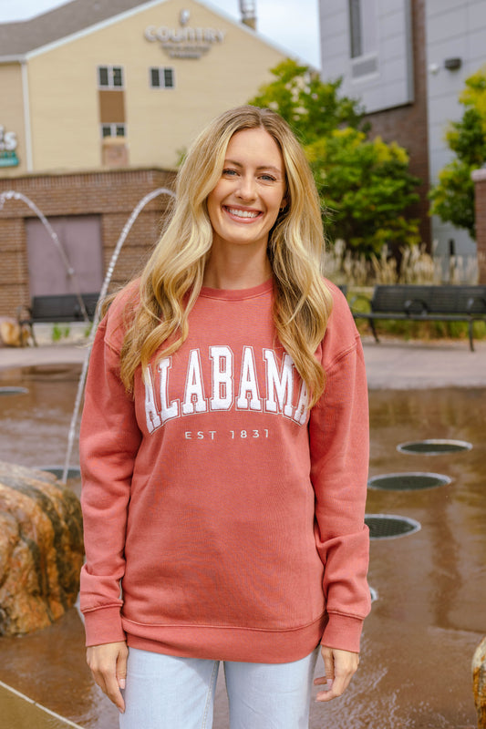 Alabama Allen Chenille Crimson Crew