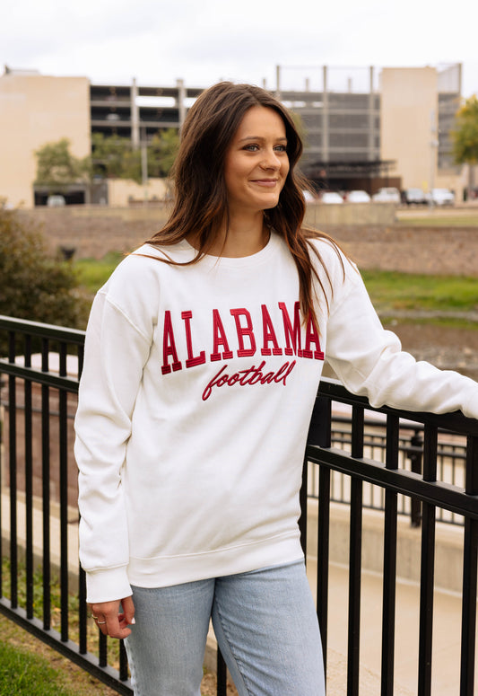 Alabama Tebow Raised Fleece Crew