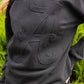 Alabama Logo Embossed Black Fleece Crew